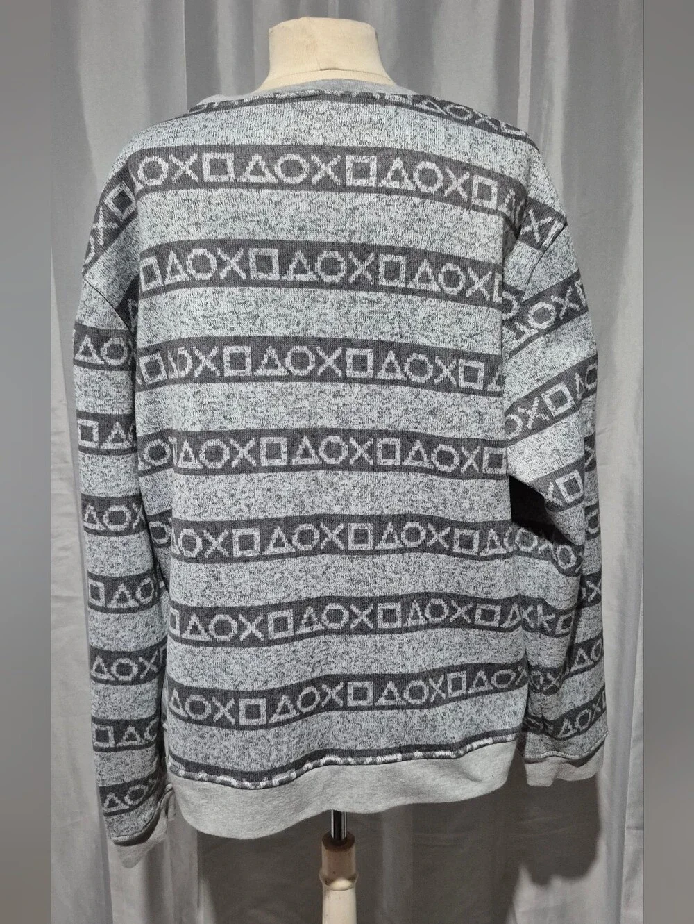 Sony Gray Logo Sweatshirt - Gaming Graphic Pullover